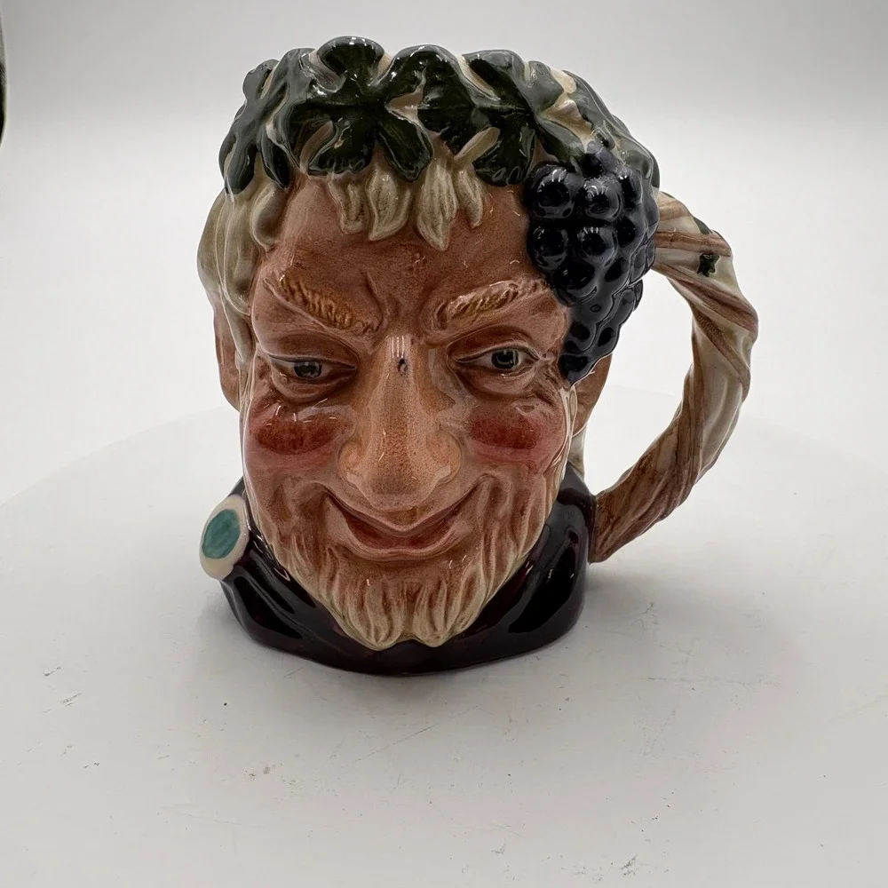Royal‎ Doulton Bacchus Toby Jug 1958 D6505 Collectible Ceramic 3-7/8